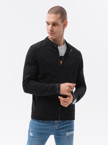 Ombre Sweat jacket 'B1071' in Black: front