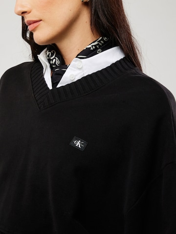 Calvin Klein Jeans Sweatshirt in Schwarz