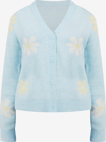 BRAVE SOUL Strickjacke in Blau: Vorderseite
