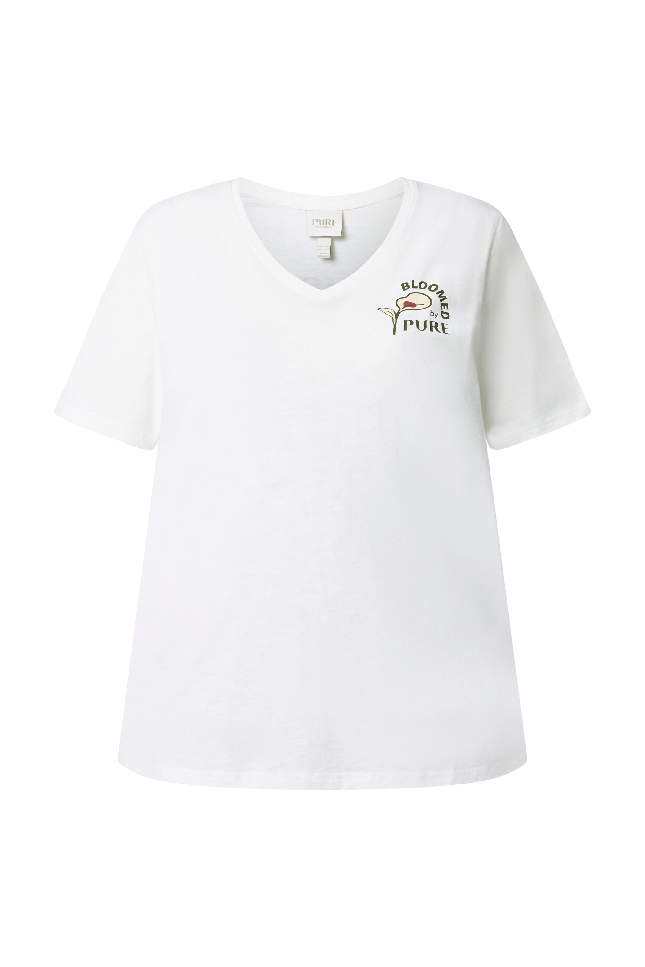 Ulla Popken Shirt in Wit: voorkant
