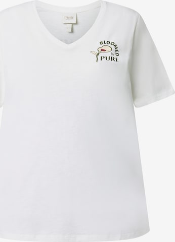Ulla Popken Shirt in Weiß: Vorderseite