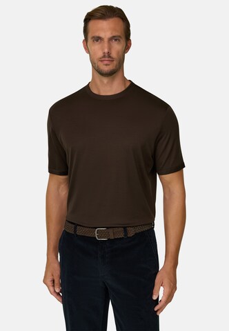 Boggi Milano Shirt in Bruin: voorkant