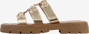 Sandales Super Mode en beige : devant
