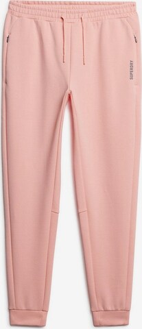 Pantalon de sport Superdry en rose : devant