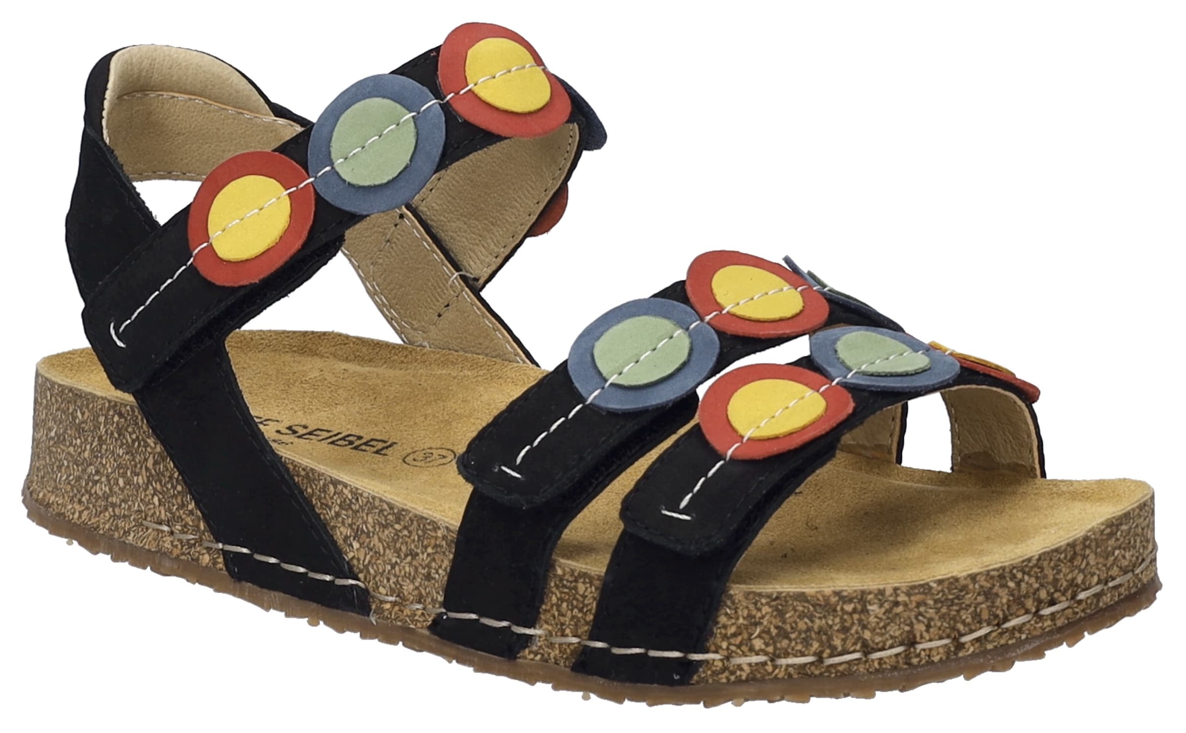 JOSEF SEIBEL Strap Sandals in Black