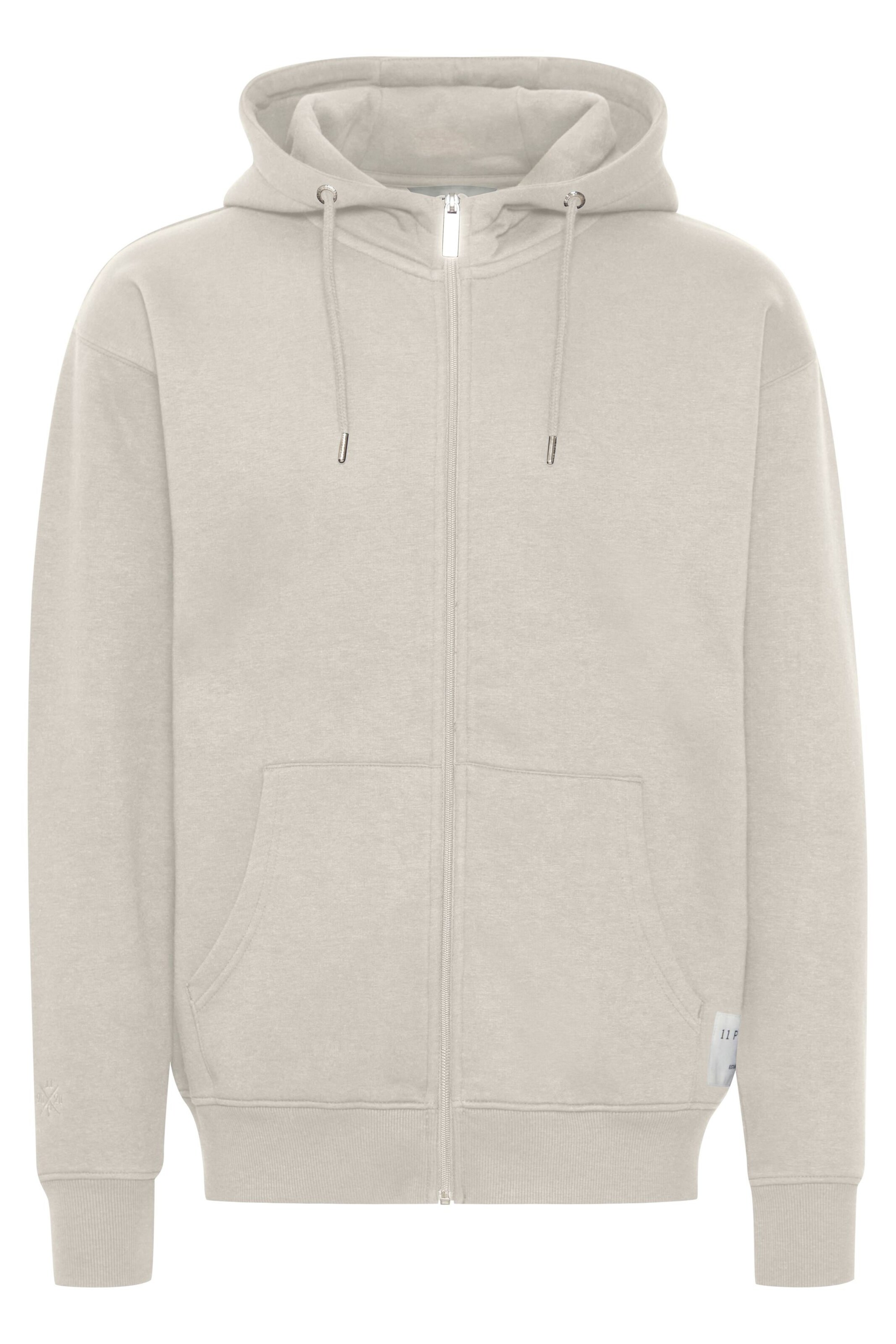 11 Project Sweatjacke in Beige: Vorderseite