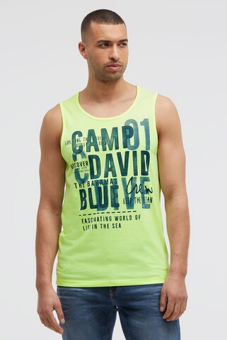 CAMP DAVID Shirt in Yellow: front