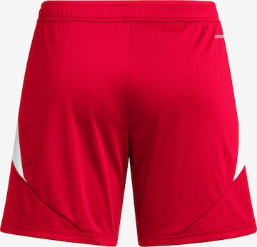 ADIDAS PERFORMANCE Regular Workout Pants 'Tiro 24' in Red