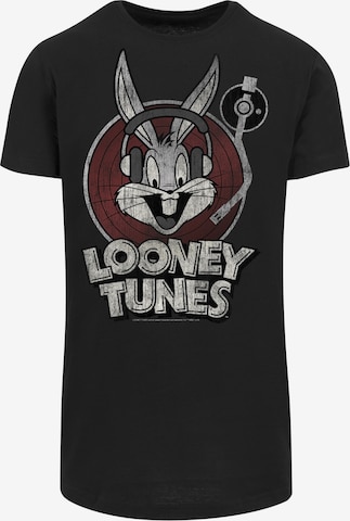 F4NT4STIC Shirt 'Looney Tunes Bugs Bunny' in Schwarz: Vorderseite
