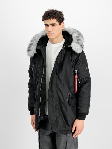 ALPHA INDUSTRIES Parka 'N-3A' in Schwarz: Vorderseite