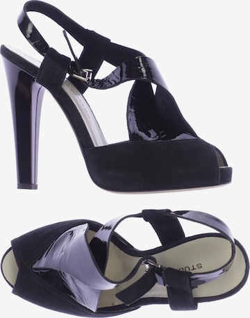 POLLINI Sandalen 37 in Schwarz: predná strana