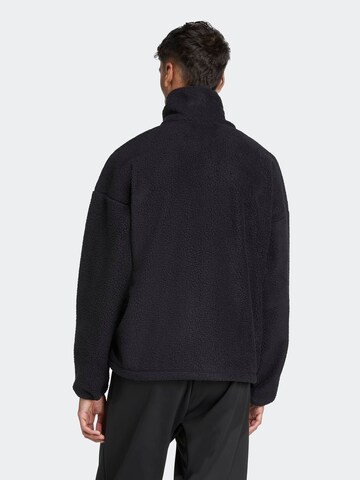 ADIDAS SPORTSWEAR Λειτουργική ζακέτα φλις σε μαύρο