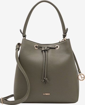 L.CREDI Beuteltasche 'Ebony' in Grün: Vorderseite