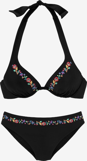 BUFFALO Bikini 'Flori' en mélange de couleurs / noir, Vue avec produit