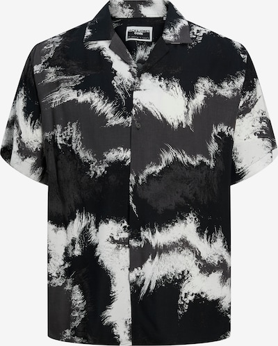 JACK & JONES Hemd 'Jeff' in dunkelgrau / schwarz / weiß, Produktansicht
