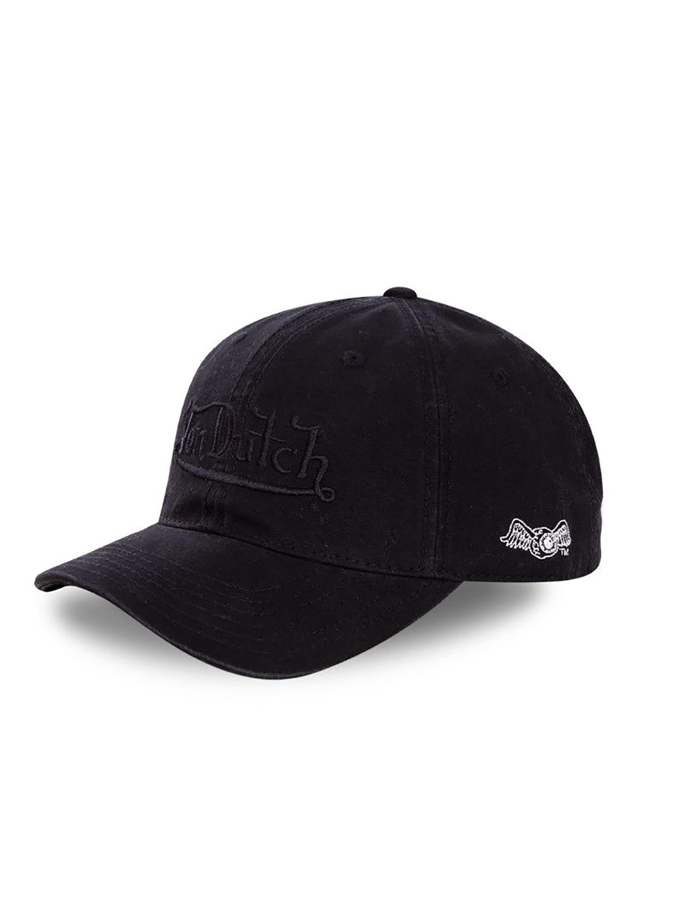 Von Dutch Cap 'Forest'‌‌‌ in Schwarz: Vorderseite