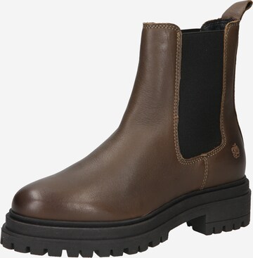 Apple of Eden Chelsea Boots 'Ladina' in Brown: front