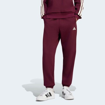 ADIDAS SPORTSWEAR Ozke Športne hlače 'Essentials' | rdeča barva: sprednja stran