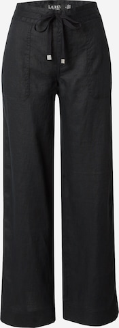 Wide leg Pantaloni 'JOVONIE' di Lauren Ralph Lauren in nero: frontale
