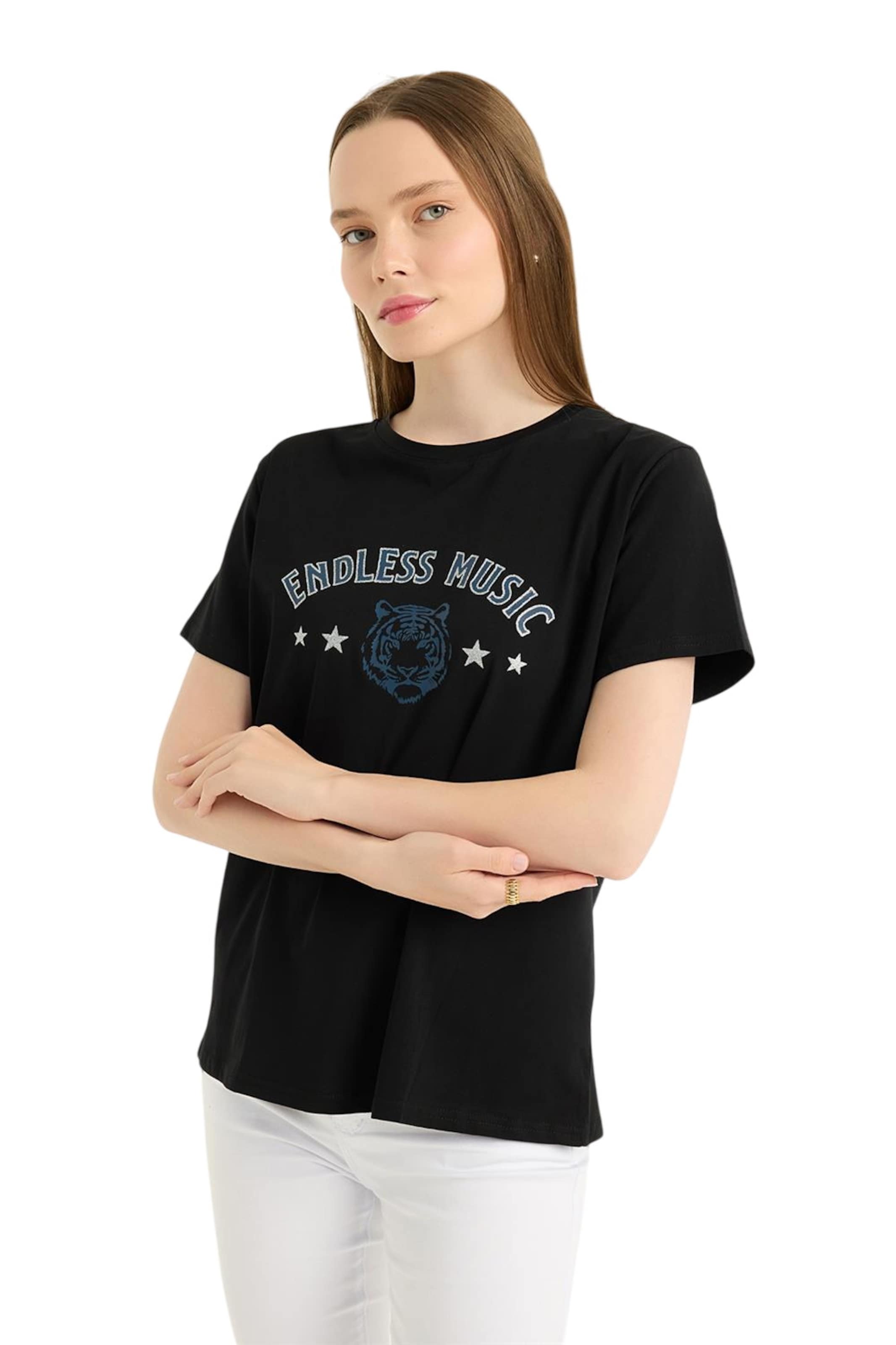 HOME STORE T-Shirt in Schwarz: Vorderseite