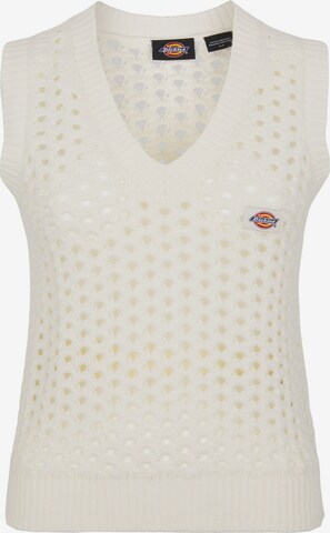 DICKIES Knitted Vest 'MAPLETON' in White: front