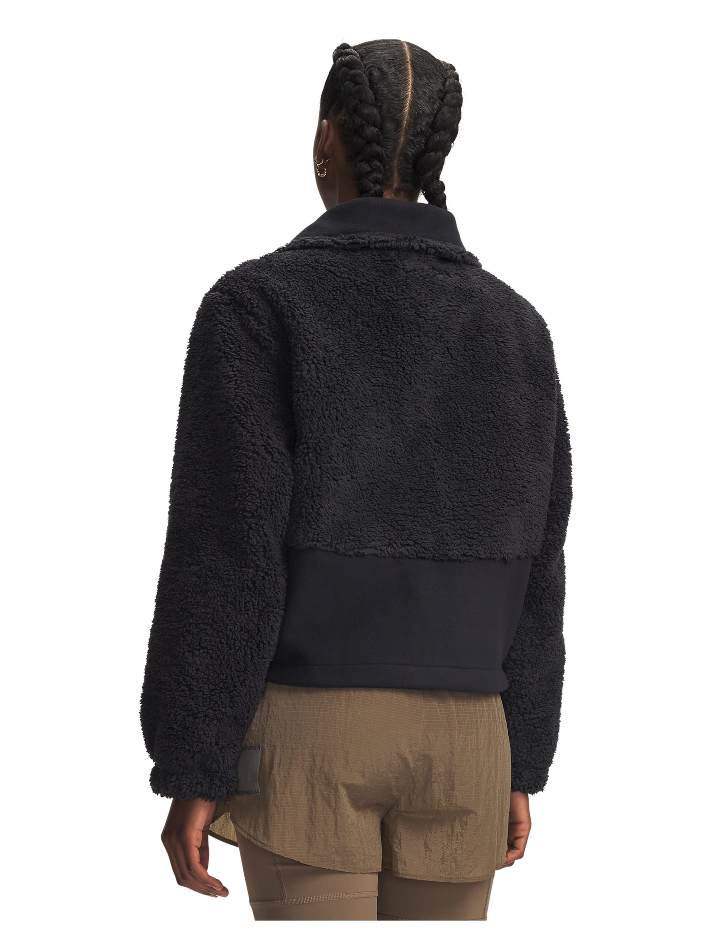 UNDER ARMOUR Fleece jas 'Basecamp' in Zwart