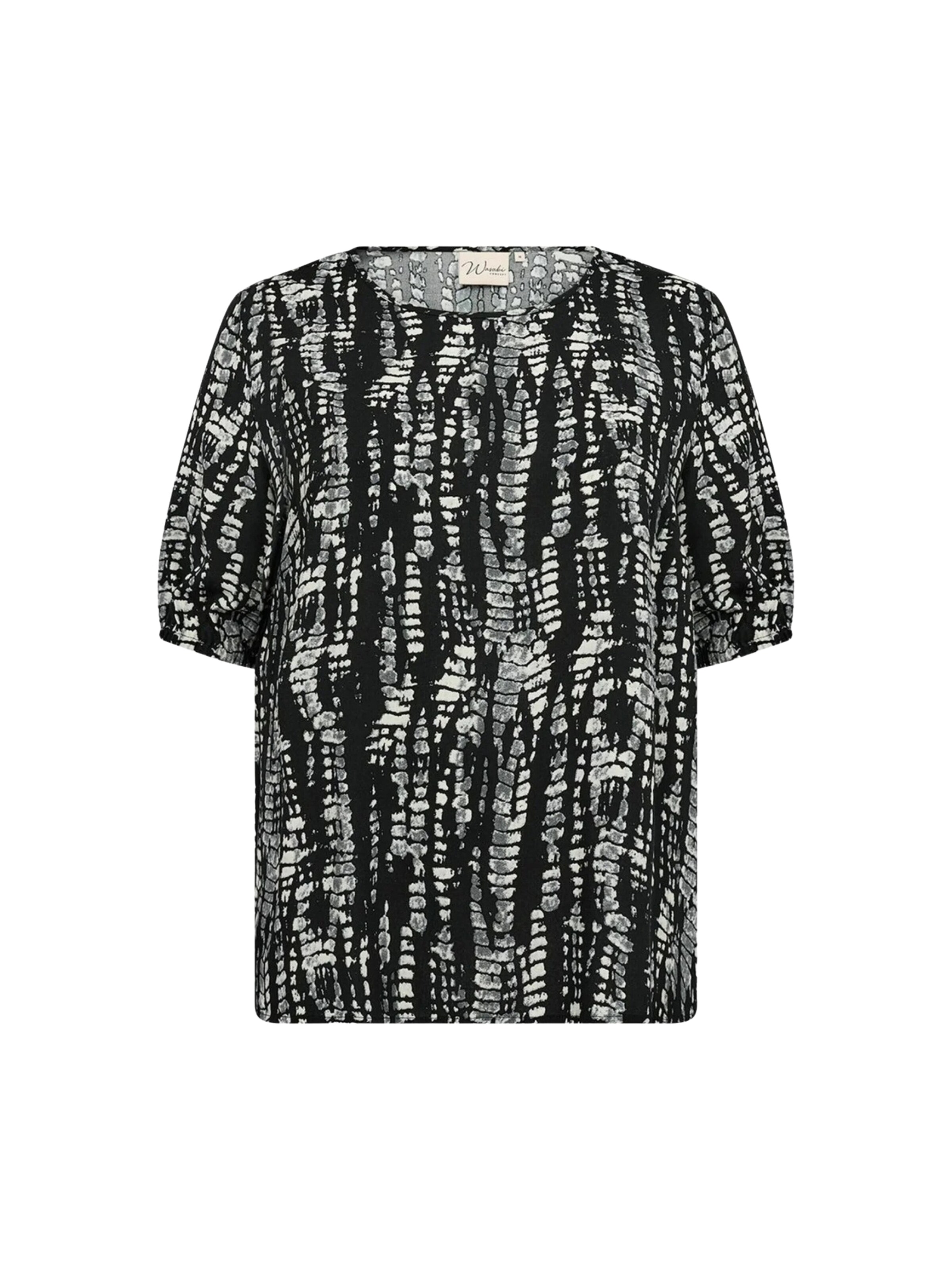 Wasabi Concept Bluse 'Kiwi' i sort: forside