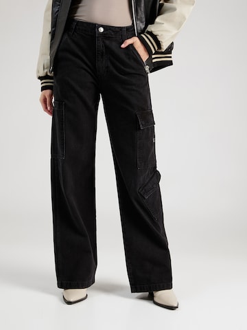Mavi Loose fit Cargo Jeans 'DUBLIN' in Black: front