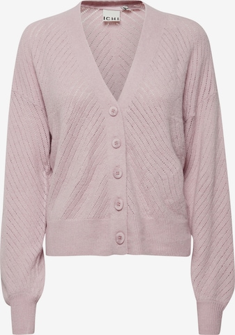 ICHI Knit Cardigan 'HALPA' in Pink: front