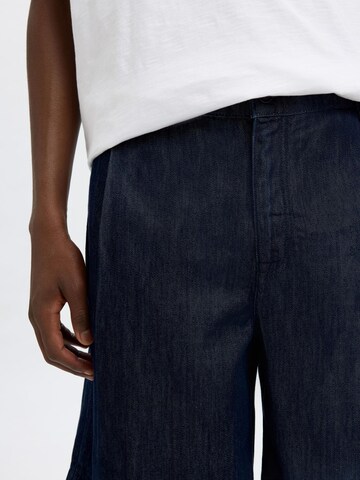 SELECTED - Loosefit Vaquero en azul