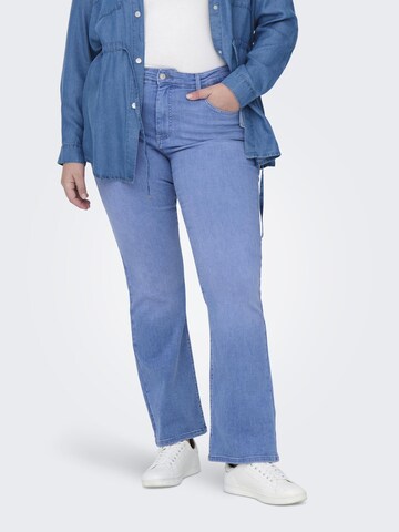ONLY Carmakoma Flared Jeans in Blauw
