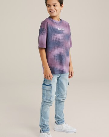T-Shirt WE Fashion en violet