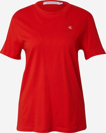 Calvin Klein Jeans - Camiseta en rojo: frente