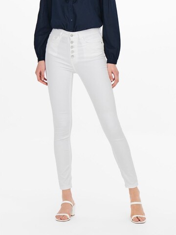 JDY Skinny Jeans in Wit: voorkant