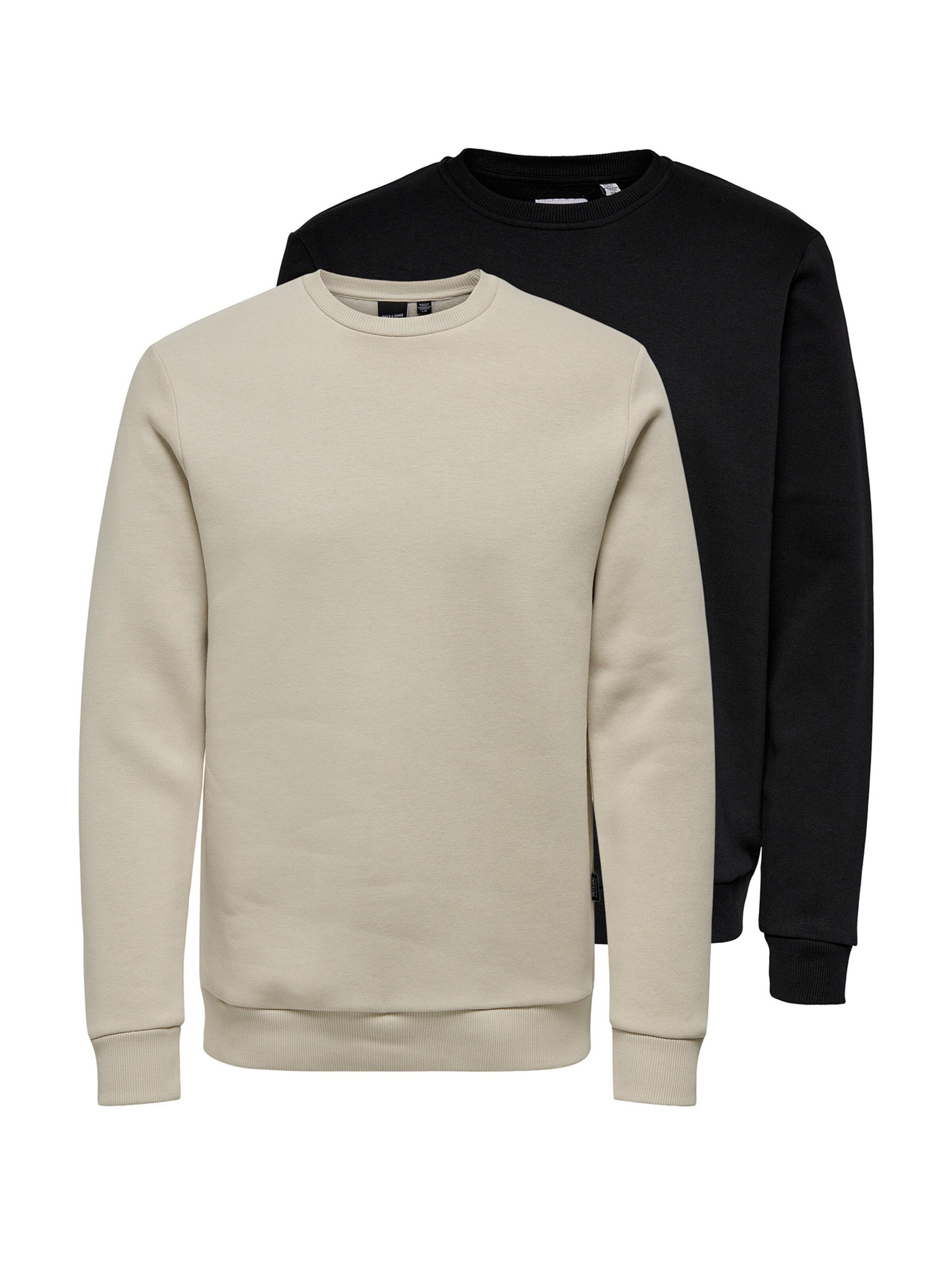 Only & Sons Sweatshirt 'Ceres' in Beige: front