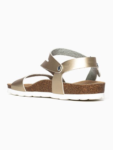 Bayton Sandalen met riem 'Jaeva' in Goud