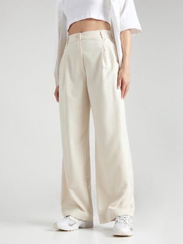 Monki Wide Leg Hose in Beige: predná strana