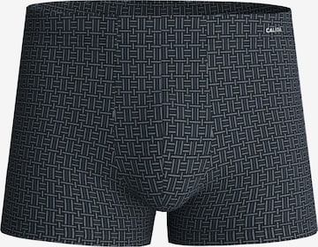CALIDA Boxer shorts 'Cotton Code Design' in Black: front