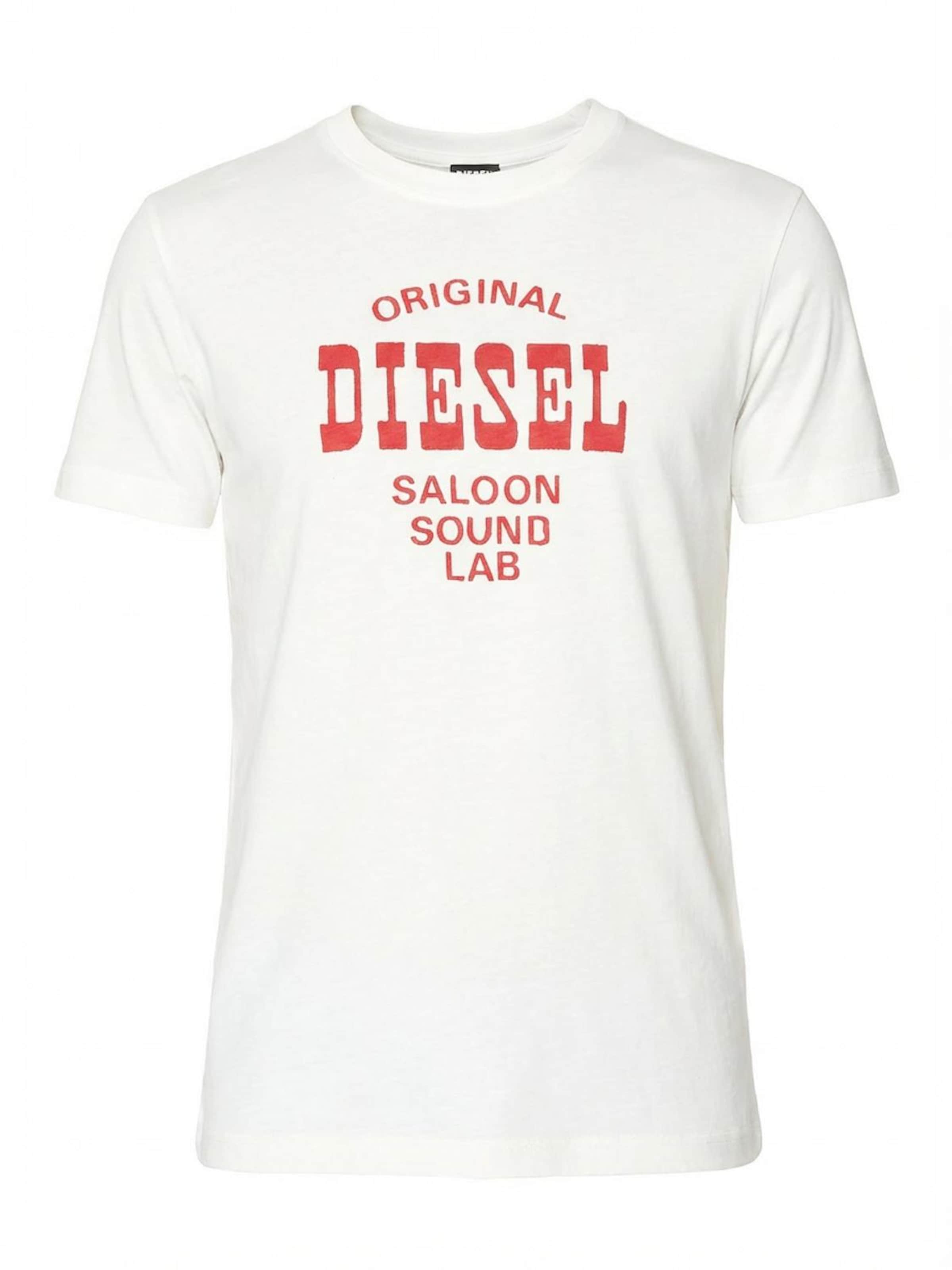 DIESEL Shirt 'T-DIEGOR-E12'‌‌‌‌‌‌‌‌ in naturweiß, Produktansicht