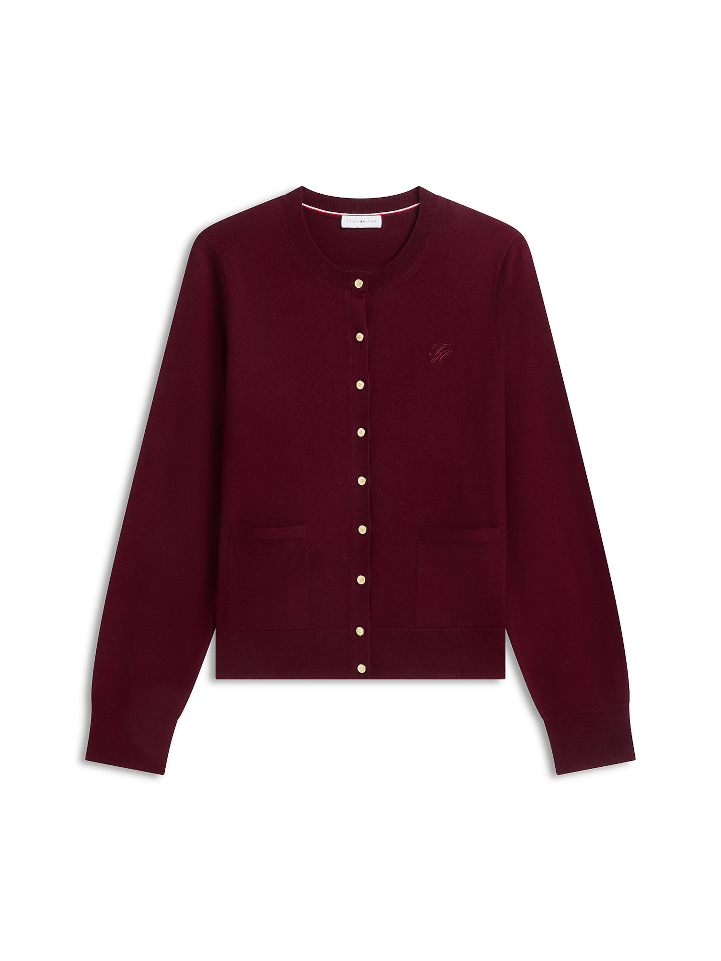 TOMMY HILFIGER Strickjacke in Rot: Vorderseite