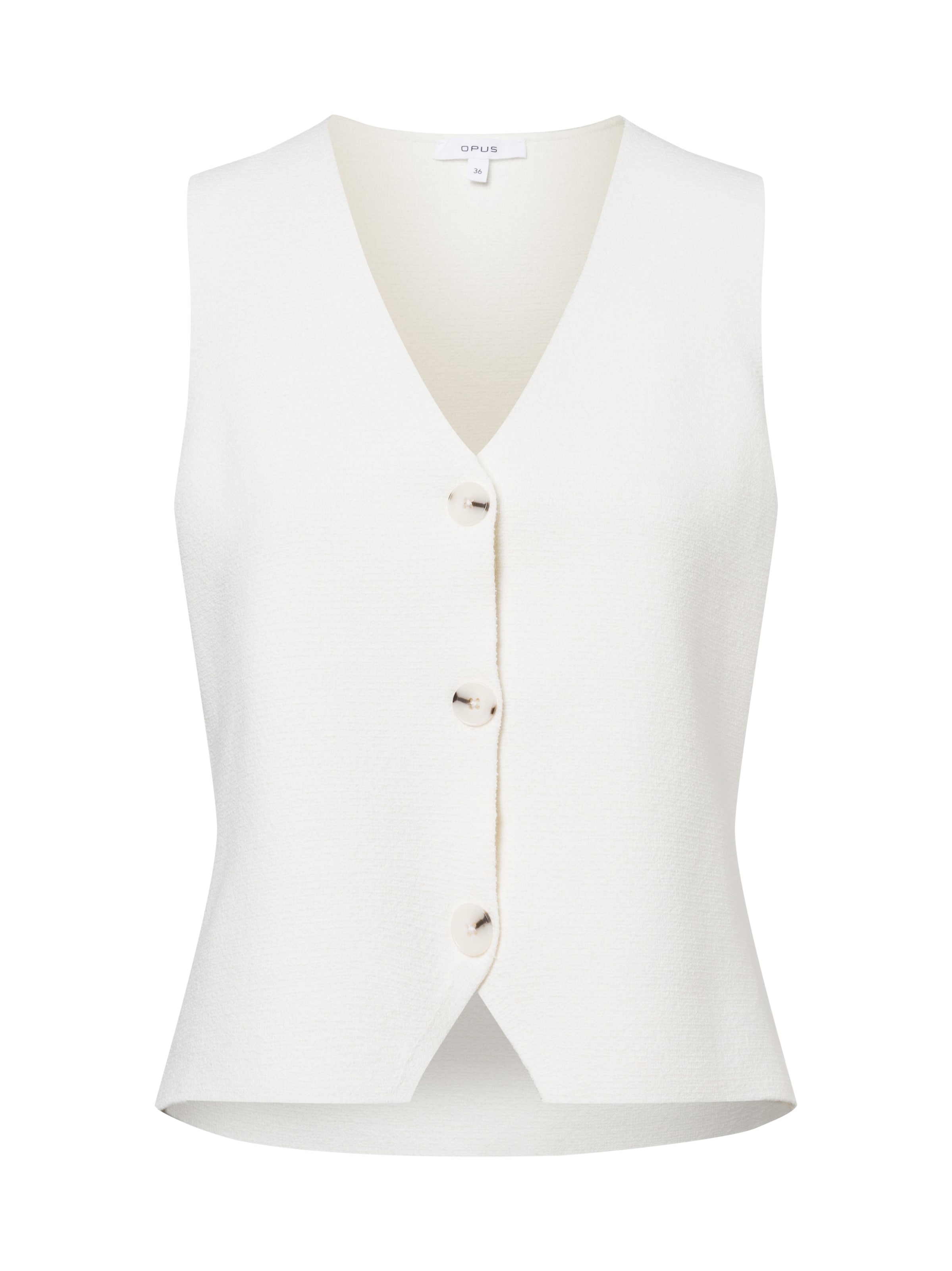 OPUS Bodywarmer 'Difora' in Wit: voorkant