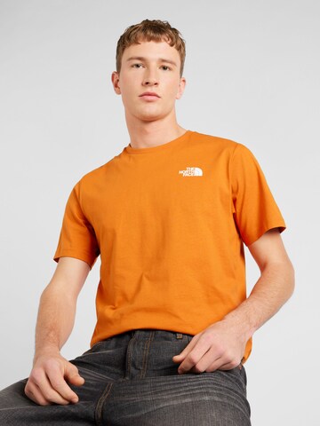 THE NORTH FACE T-Shirt 'REDBOX' in Orange