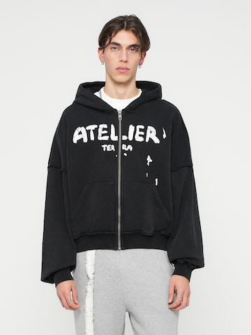 Atelier de roupa Sweat jacket in Black: front