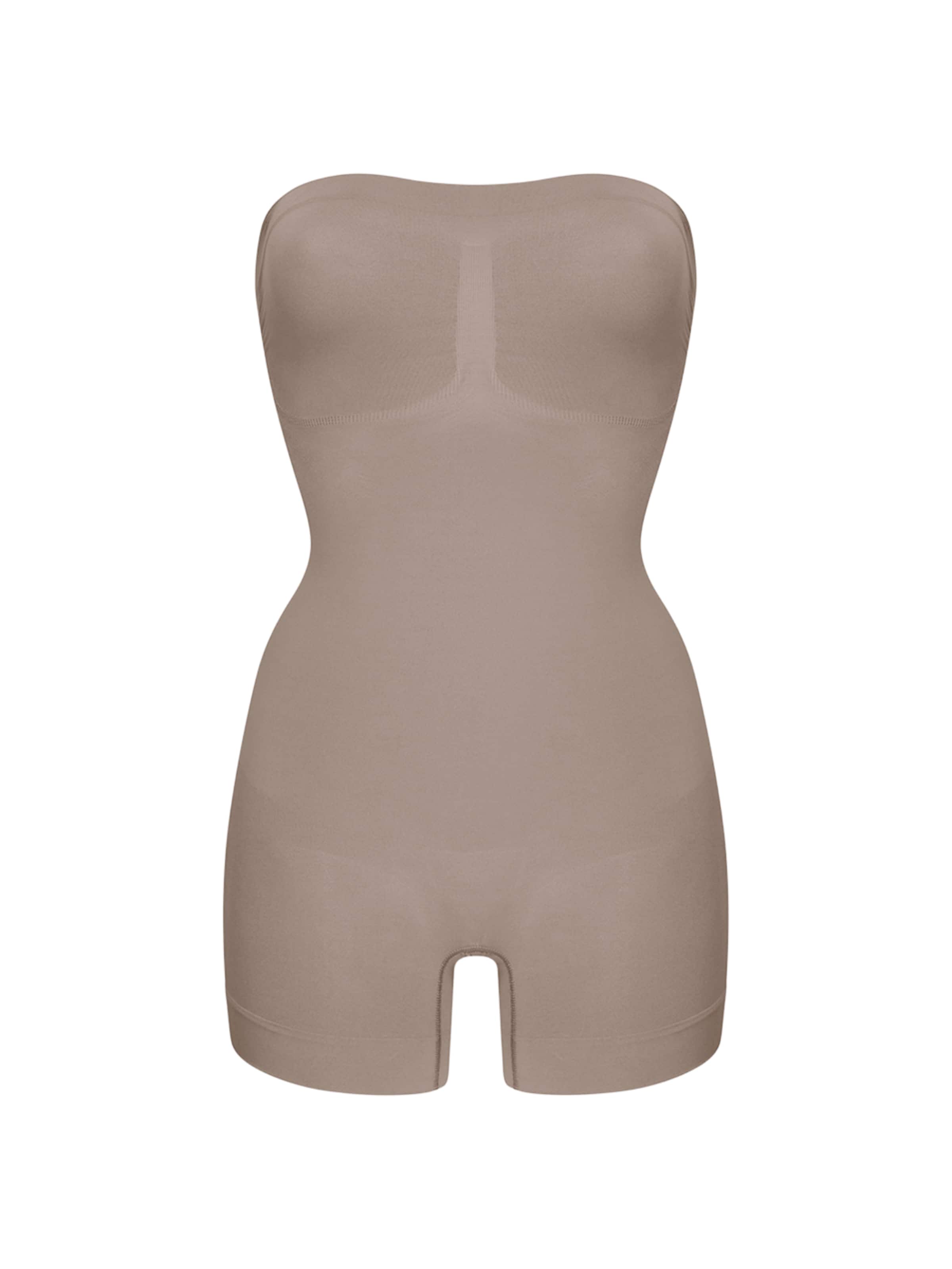 cfab (formerly creamy fabrics) Shaping Bodysuit 'Trägerloser Bodysuit Sculpting Shapewear mit Shorts' in XS in Taupe, Item view
