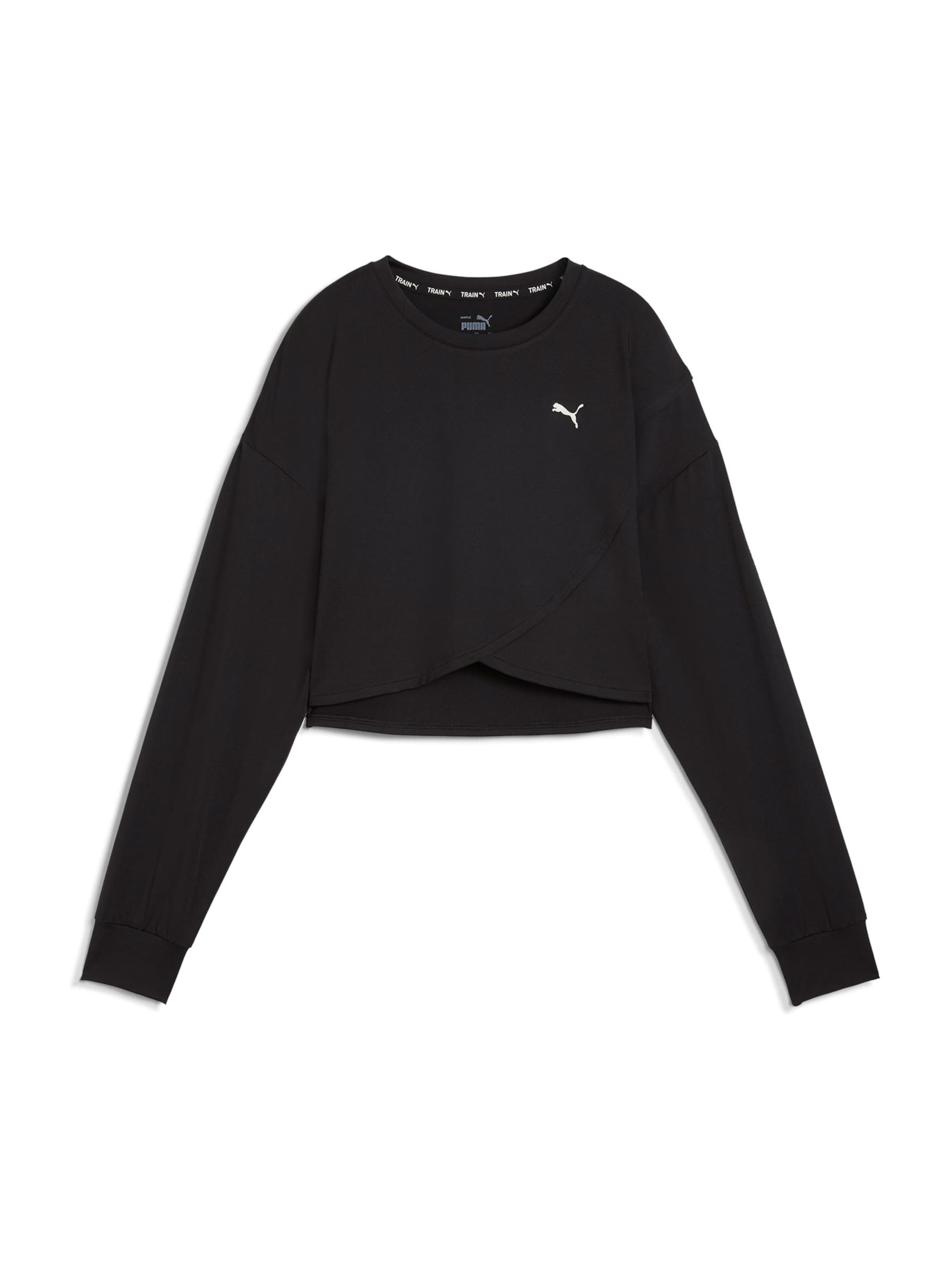 PUMA Sportovní mikina 'CLOUDSPUN' – černá: přední strana