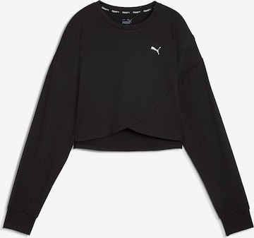 PUMA Αθλητική μπλούζα φούτερ 'CLOUDSPUN' σε μαύρο: μπροστά