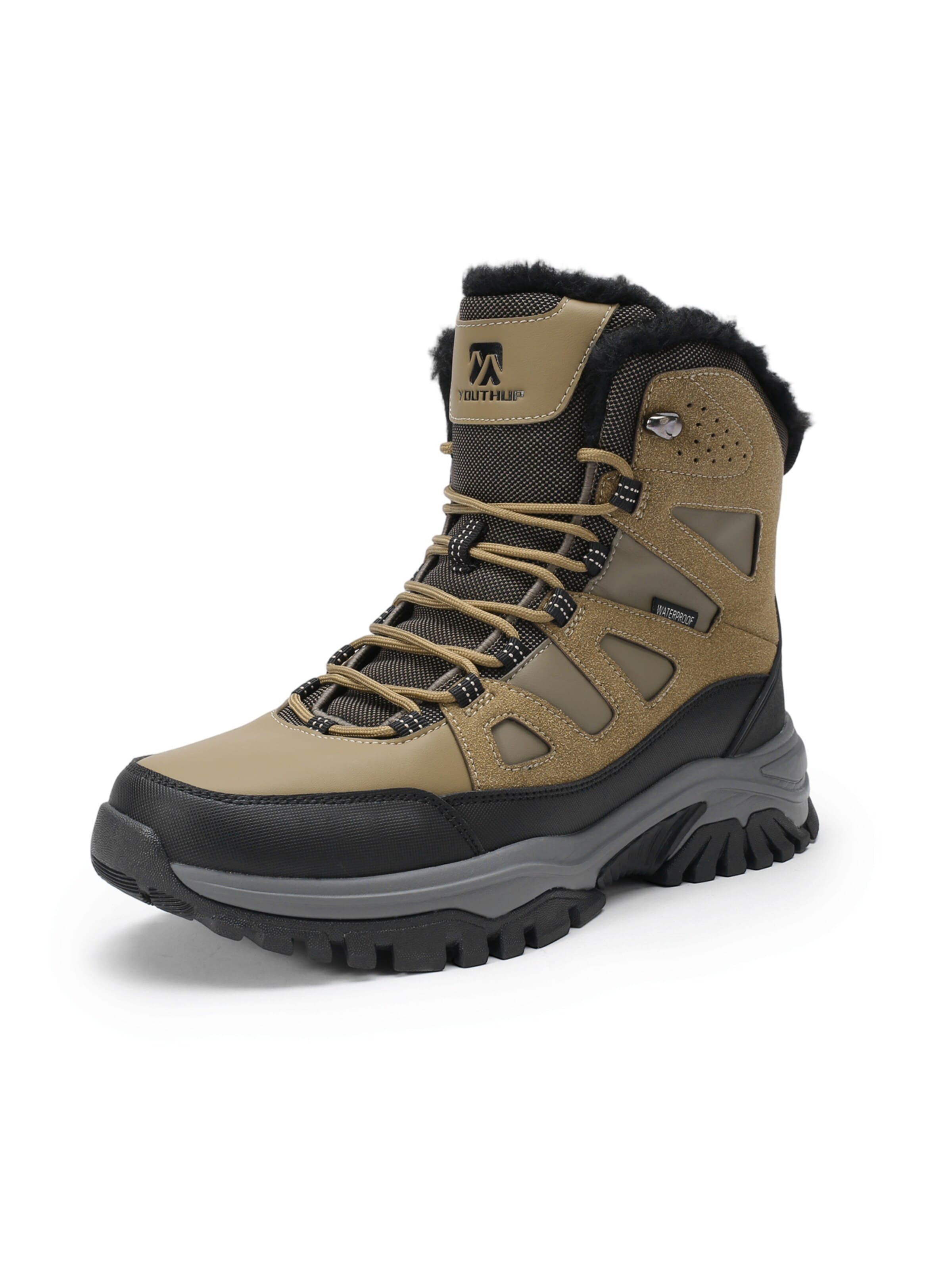YOUTHUP Snow Boots in Brown: front