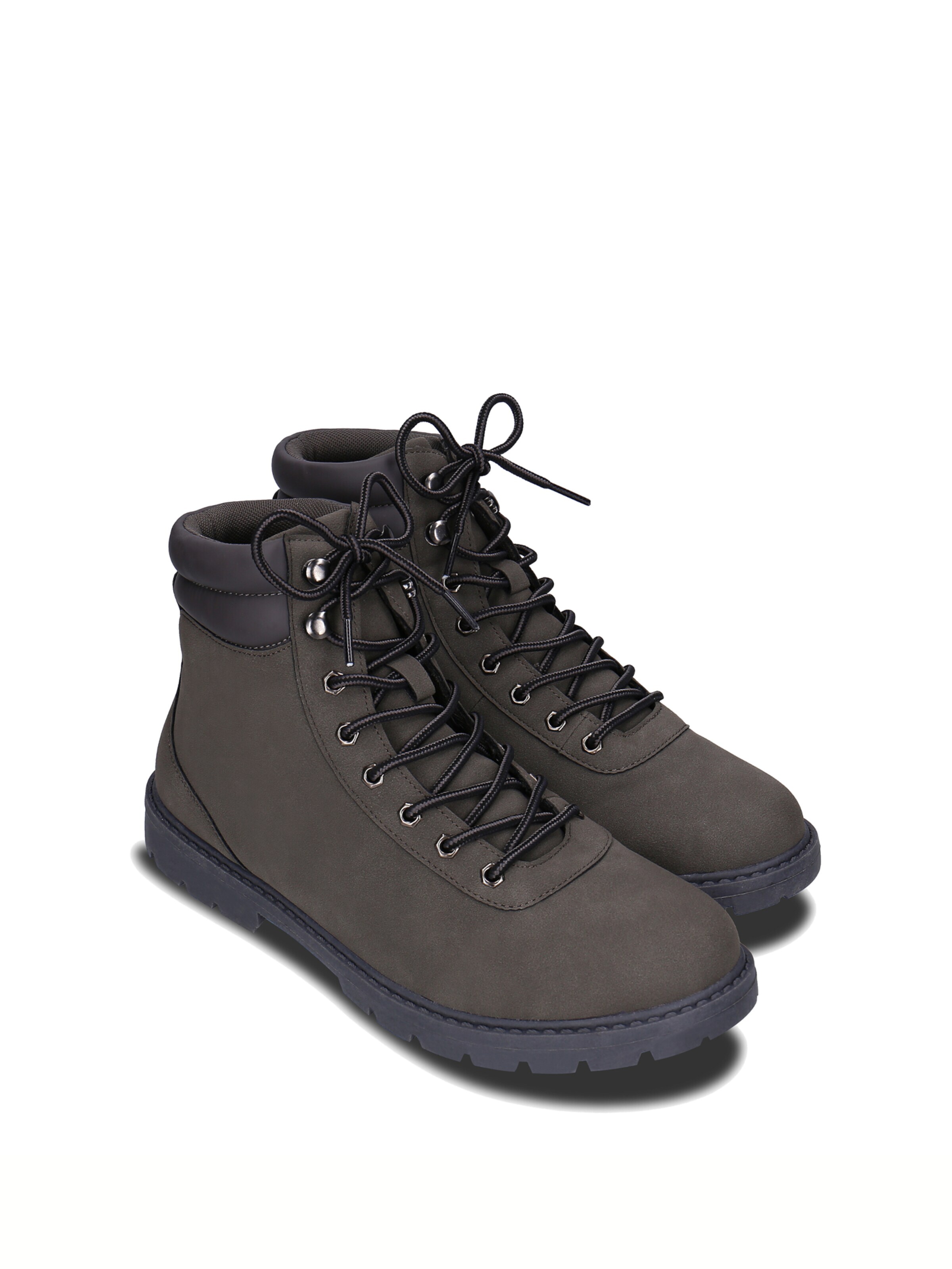 nae Vegan Shoes Lace-up boots 'Adar Gre' in Grey