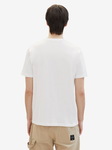 T-Shirt TOM TAILOR DENIM en blanc