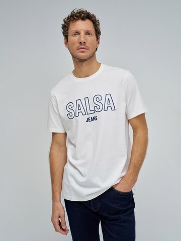 Salsa Jeans Shirt in Beige: voorkant